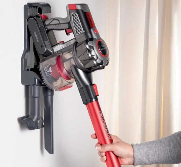 Kenwood Cordless Vacuum Cleaner 2-in-1 Upright Stick Vacuum Cleaner + Handheld Vacuum Cleaner with 22.2V Li-ion Battery 160W Suction Power 45 Minutes Run Time for Multi Surface SVM12.000RD