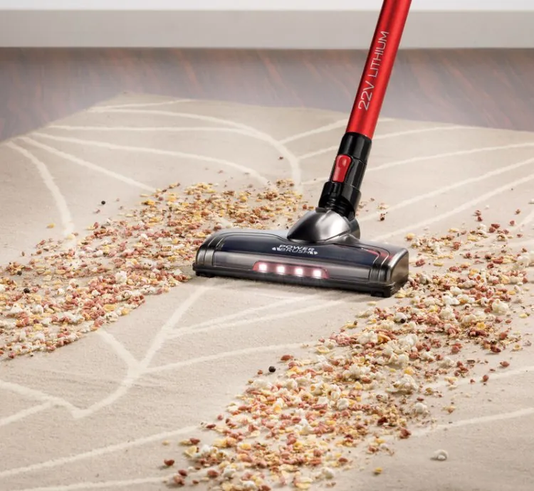 Kenwood Cordless Vacuum Cleaner 2-in-1 Upright Stick Vacuum Cleaner + Handheld Vacuum Cleaner with 22.2V Li-ion Battery 160W Suction Power 45 Minutes Run Time for Multi Surface SVM12.000RD