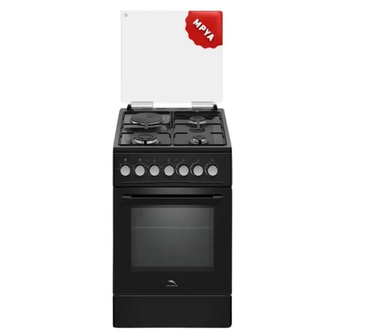 Dolphin Free Standing Cooking Range 50x60 3 Gas Burners 1 Electric Plate with Electric Oven FS05060b-3G1E/E