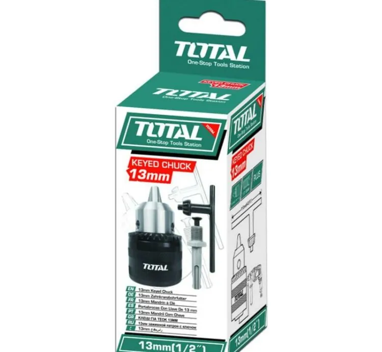 Total Drill Chuck with Key & SDS Adaptor 13mm TAC451301.1