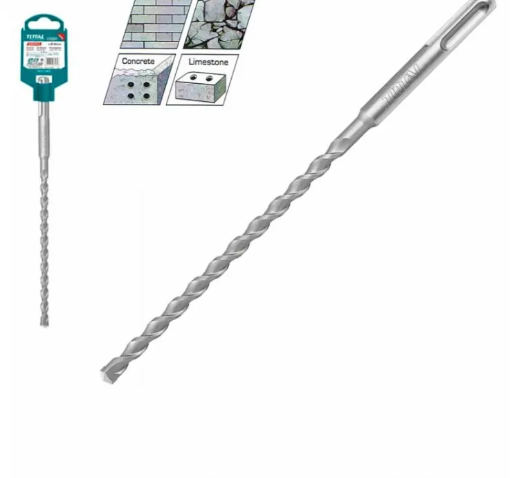 Total Hammer Drill Bit SDS Plus 20 x 310mm High Quality Cross Head Carbide Tip, Chrome Alloy Steel TAC312003C