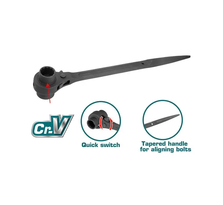 Total Ratchet Wrench Double Socket 17 x 21mm THTRSW17211