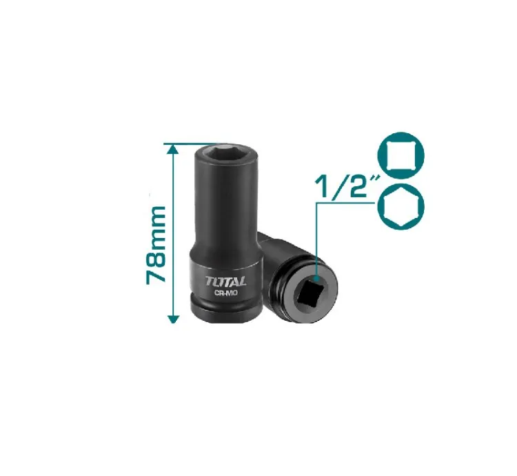 Total Socket Spanner Impact Dr. Deep 1/2" 13mm THDIS12131L