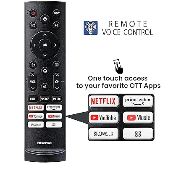 Hisense 55" Smart UHD 4K Quantum ULED TV with Dolby Vision Atmos, HDR 10+, 240Hz HRR Panel, 4K Resolution, Channel Speakers with Sub Woofer , Dolby Audio Sound 55E7K