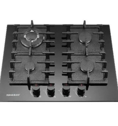 Homebase Cooker 4 Gas Burners Glass Top HB-60-4001