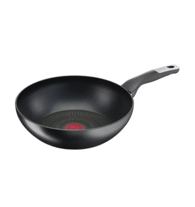 Tefal Unlimited Wok Pan 28cm Titanium Non Stick Anti Scratch All Hobs Safe Non Stick G6 Unlimited Cast Aluminum G2551902
