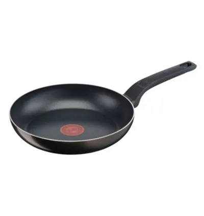 Tefal Easy Cook Frypan 28cm Titanium Non Stick Thermo Signal 100% Safe Cooking Pan Suitable for All Heat Sources Except Induction B5540602