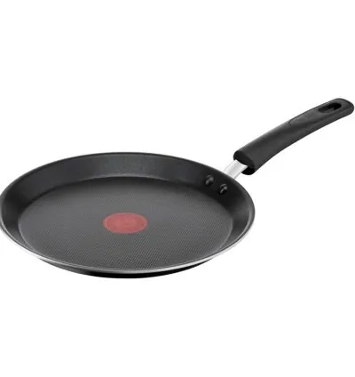 Tefal Super Cook Pancake Pan 25cm Non Stick Thermo Signal 100% Safe Frying Pan Black Aluminium B4593885