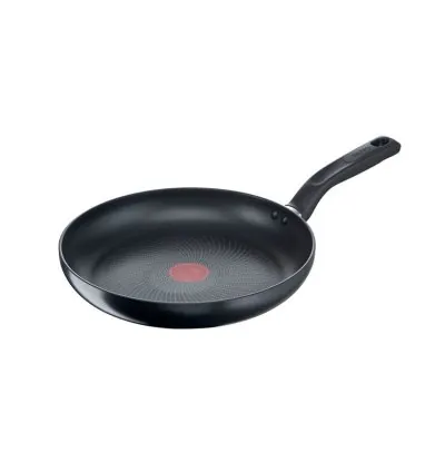 Tefal Total Induction Frypan 24cm Non Stick Thermo Signal Titanium Partials 100% Safe Frying Pan Black Aluminium G1520444