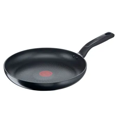 Tefal Total Induction Frypan 32cm Non Stick Thermo Signal Titanium Partials 100% Safe Frying Pan Black Aluminium G1520844