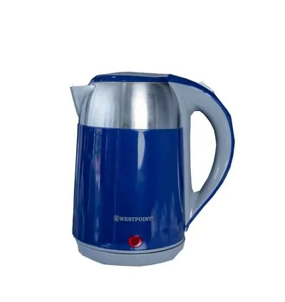 Westpoint Kettle 2L 2200W Stainless Steel Water Level Indicator Auto Switch Off 360 Rotative Base Card Storage Indicator Light WKTS-201822.IR