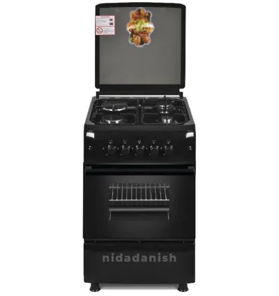 Westpoint Cooker 50x55cm 3 Gas Burners 1 Electric Plate with Electric Oven & Grill Black WCER5531E0N