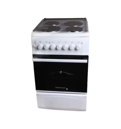 Westpoint Cooker 50x55 4 Electric Plates Electric Oven with Grill Glass Lid WCER5504E0