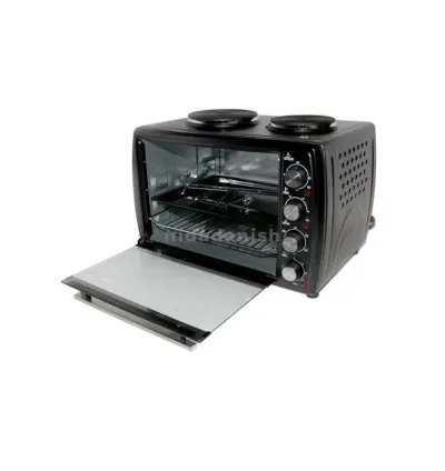 Westpoint Mini Oven 45L 2 Hotplate + Grill + Turnspit Black WOY-45215.4