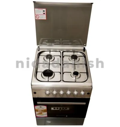 Westpoint Cooker 60x60cm Full Gas 4 Gas Burners Auto Inox WCLR6640G0I