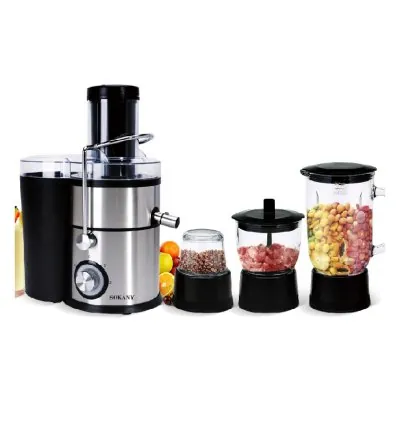 Sokany Food Processor 6in1 Juicer Blender Mincer and Miller 1000W