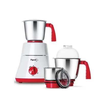 Pigeon Mixer Grinder 550w ABS 10500RPM with 3 Stainless Steel Jars for Dry Grinding & Wet Grinding Classic Pro