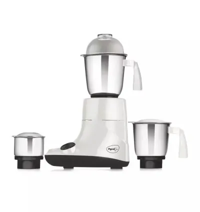 Pigeon Mixer Grinder 550w Powerful Motor with 3 Stainless Steel Jars for Dry Grinding Wet Grinding and Making Chutney Ivory