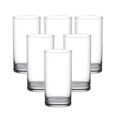 Ocean Glass 6pcs Fin Line Hi Ball 280ml Drink Tumbler 1B01210