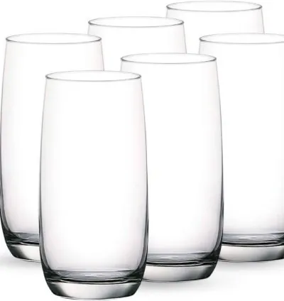 Ocean Glass 6pcs Ivory Hi Ball 370ml Drink Tumbler 1B13013