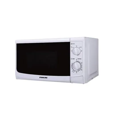 Nikai Microwave 20L 700W with Solo Manual 5 Power Levels Defrost Setting Cooking End Signal Push Button Door NMO515N9A