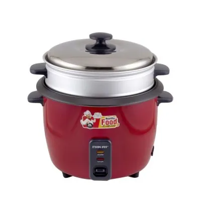 Nikai Rice Cooker 1.8L NonStick 700W Thermostat Control Detachable Power Cord Non-Stick Teflon Coated Inner Pot Aluminum Steamer Keep Warm Function NR672N1