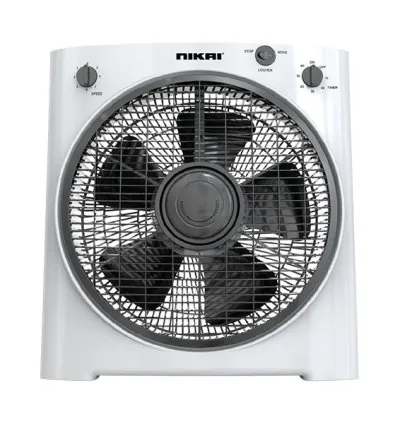 Nikai Box Fan 12" Rotating Grill With High Performance Copper Motor 5 PP Blade NF755N2