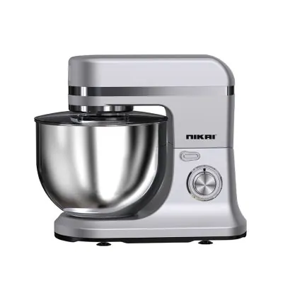 Nikai Kitchen Machine 1500W 12L 6 Speeds + Pulse 3 Attachments Continuous Speeds Splash-Proof Lid Die Cast Aluminium Hooks Dual Speeds and Stainless-Steel Whisk NSM1200A