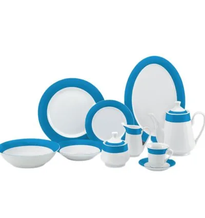 Nadstar Dinner Set 47pcs Porcelain Dark Blue RSPD003