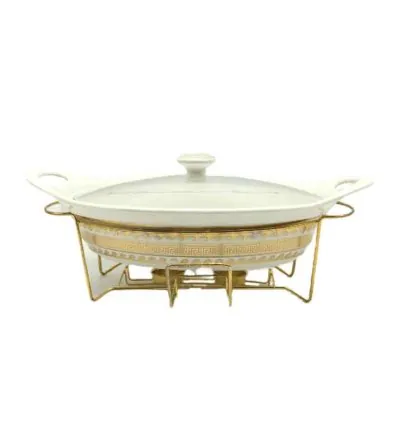 Nadstar Chafing Dish for Buffet Stoves Made of Ceramic Soup Pot Porcelain Food Serving 735-116