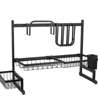 Nadstar Dish Rack Stainless Steel Kitchen Drying Rack Extendable Over The Sink HP93-093