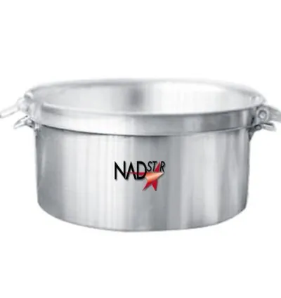 Nadstar Aluminum Sufuria 2pcs with Lid & Handle 72-76 Cookware Set Tope Cooking Pot with Lid and Handle for Commercial Use - Kitchen Heavy Duty