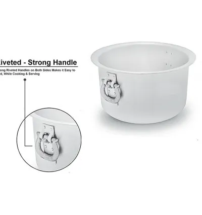 Nadstar Aluminium Sufuria 3pcs with Lid & Handle 210L 250L 300L Cookware Set Tope Cooking Pot for Commercial Use - Gauge 6 Kitchen Heavy Duty Tapela