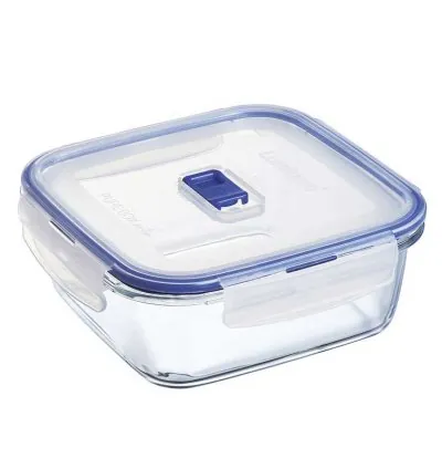 Luminarc Pure Box Square Food Container 122cl Flat Rim P3552
