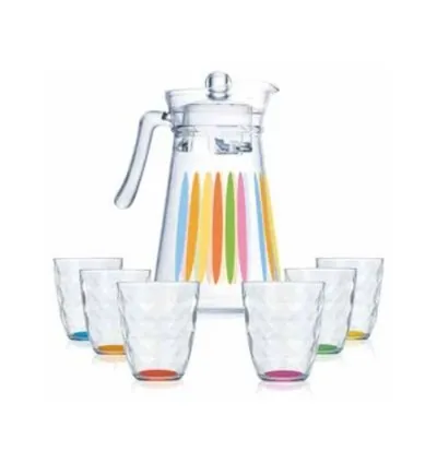 Luminarc Jug Set 7pcs Neo Kone Rainbow P1080