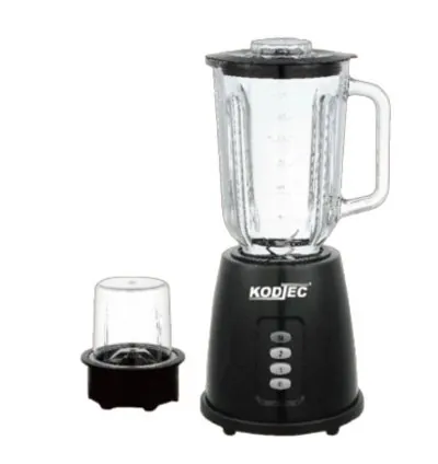 Kodtec Blender 1.5L Glass Jar & 50gm Mill Glass Jar 400W without Filter KT-3028BL
