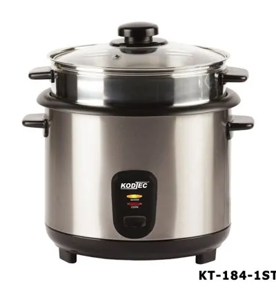 Kodtec Rice Cooker 1.5L with Steamer Stainless 700W KT-184S-1ST