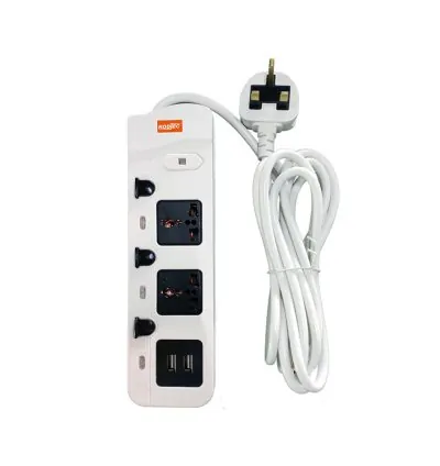 Kodtec Extension 3m 3-Way 2USB Ports KT-1523ET