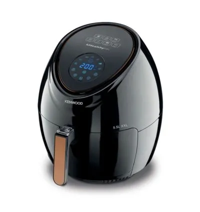 Kenwood Digital Air Fryer XXL 5.5L 2.4Kg 1800W With Rapid Hot Air Circulation For Frying Grilling Broiling Roasting Baking And Toasting HFP50.000BK