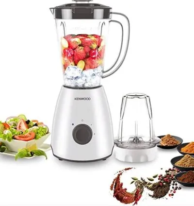 Kenwood Blender Smoothie Maker 400W 1.5L With Multi Mill (Grinder/Chopper) Ice Crush Function BLP10.A0WH