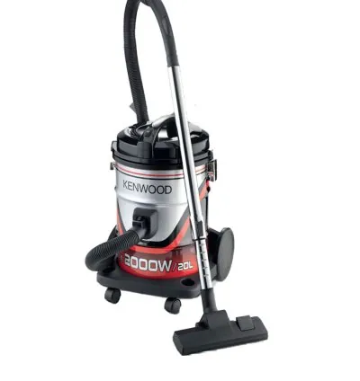 Kenwood Drum Vacuum Cleaner 2000W 20L Tank with 8m Extra Long Power Cord Removable & Washable Filter Multi Surface for Home Office VDM40.000BR