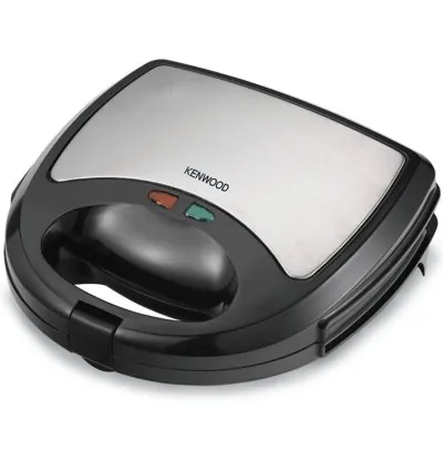 Kenwood Sandwich Maker 3 In 1 Sandwich Grill/Griddle Waffle Dual Plate Press For Toasties Easy To Use & Clean Non-Stick Plates Compact Size Bread Toaster SMM01.A0BK