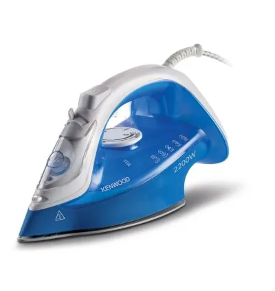 Kenwood Steam Iron 2200W with Ceramic Soleplate Anti-Drip Anti-Calc Self Clean Continuous Steam Burst Spray Function STP60.000WB