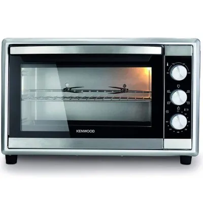 Kenwood 100L Toaster Oven - Oven Toaster Grill Large Capacity Double Glass Door Multifunctional with Rotisserie and Convection Function for Grilling Toasting Broiling Baking Defrosting MOM90.000SS