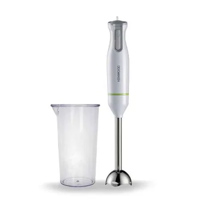 Kenwood Hand Blender Metal Wand 600W Stick with Graduated Beaker Turbo Function Removable for Easy Cleaning HBM02.001WH