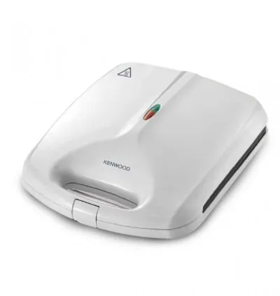 Kenwood Sandwich Maker 1200W 4 Slice Non-Stick Fixed Griddle Plates SMP50.000WH