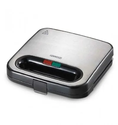 Kenwood Sandwich Maker 2 Slice Sandwich Grill Griddle Removable Non-Stick Plate Safety Thermal SMM00.000SI