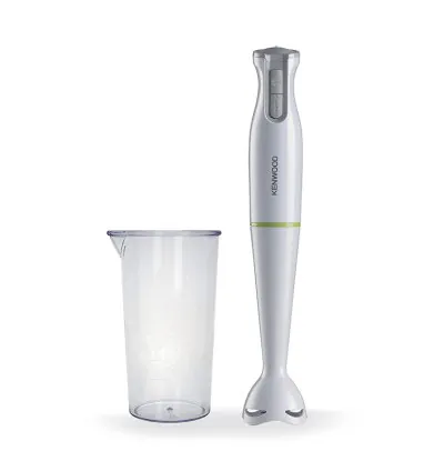 Kenwood Hand Blender 600W Stick Blender with Graduated Beaker Turbo Function Removable Wand for Easy Cleaning HBP02.001WH