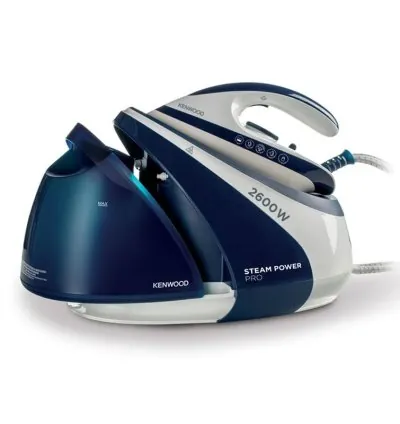 Kenwood Steam Iron Steam Station 2600W With 1.8L Water Tank Capacity Ceramic Soleplate 7 Bar Boiler Pressure 600G Steam Shot Anti Drip Auto Shut Off Self Clean BP SSP70.000WB