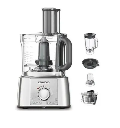 Kenwood Food Processor 1000W Multi-Functional With 3 Stainless Steel Disks Blender Grinder Mill Juicer Extractor Whisk Dough Maker Citrus Juicer FDP65.750WH